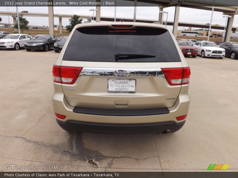 White Gold Metallic / Black 2012 Jeep Grand Cherokee Laredo