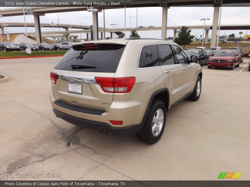 White Gold Metallic / Black 2012 Jeep Grand Cherokee Laredo