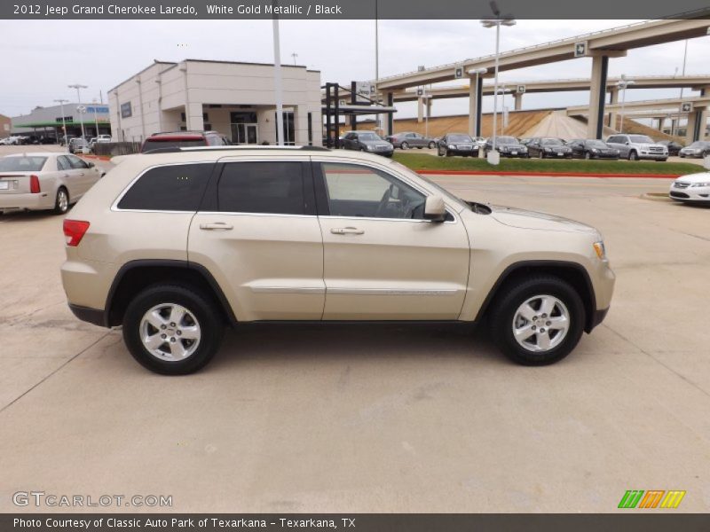 White Gold Metallic / Black 2012 Jeep Grand Cherokee Laredo