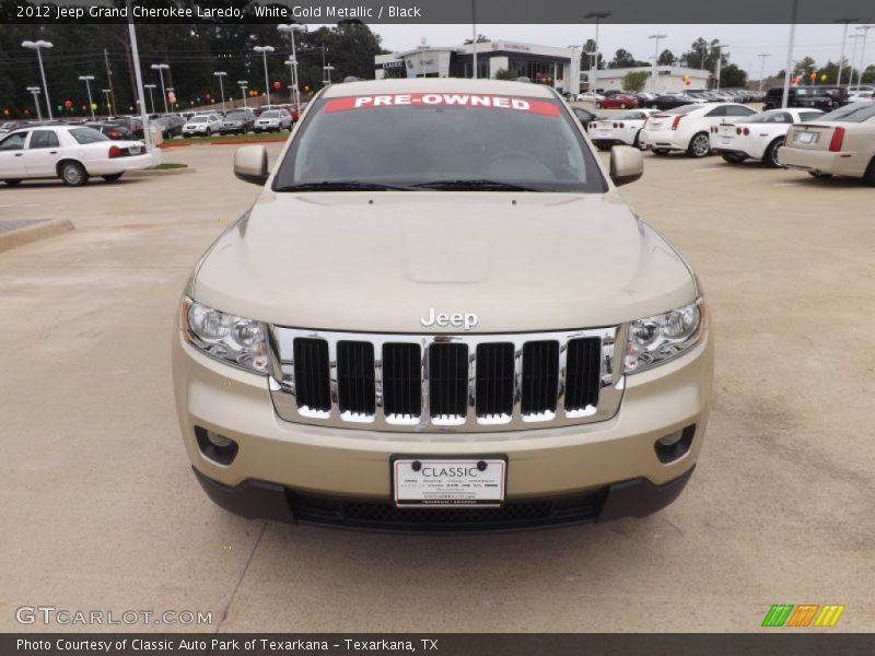 White Gold Metallic / Black 2012 Jeep Grand Cherokee Laredo