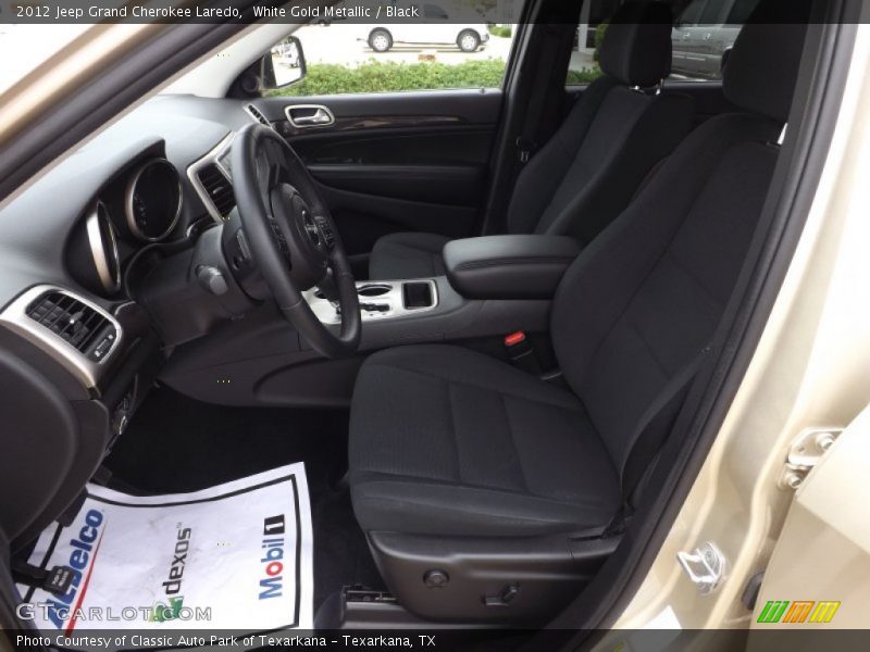 White Gold Metallic / Black 2012 Jeep Grand Cherokee Laredo