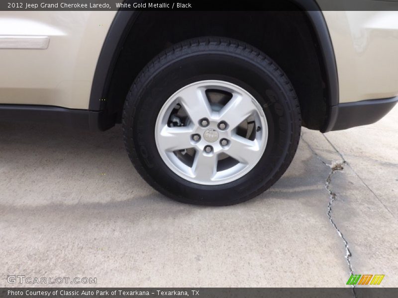 White Gold Metallic / Black 2012 Jeep Grand Cherokee Laredo
