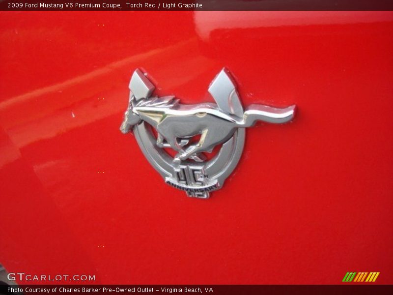 Torch Red / Light Graphite 2009 Ford Mustang V6 Premium Coupe