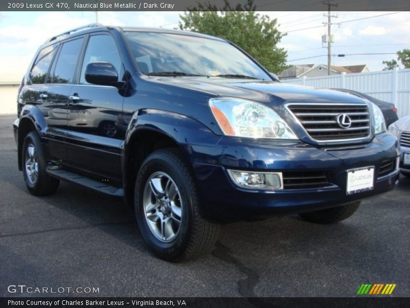 Nautical Blue Metallic / Dark Gray 2009 Lexus GX 470