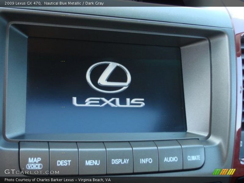 Nautical Blue Metallic / Dark Gray 2009 Lexus GX 470