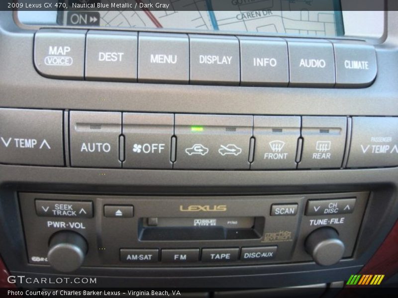 Nautical Blue Metallic / Dark Gray 2009 Lexus GX 470