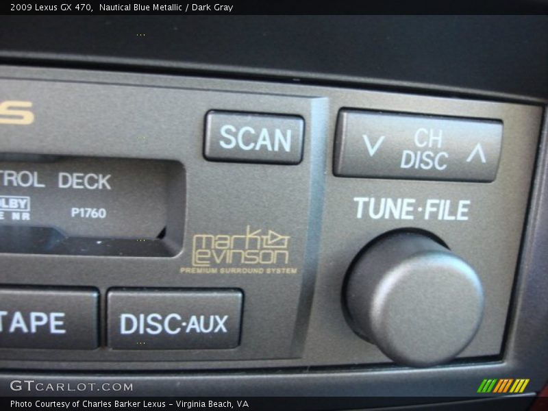 Nautical Blue Metallic / Dark Gray 2009 Lexus GX 470