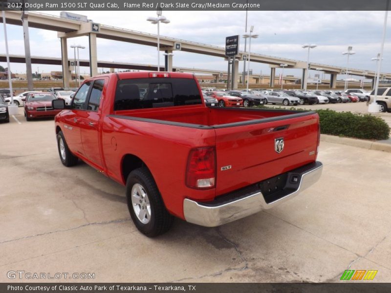 Flame Red / Dark Slate Gray/Medium Graystone 2012 Dodge Ram 1500 SLT Quad Cab