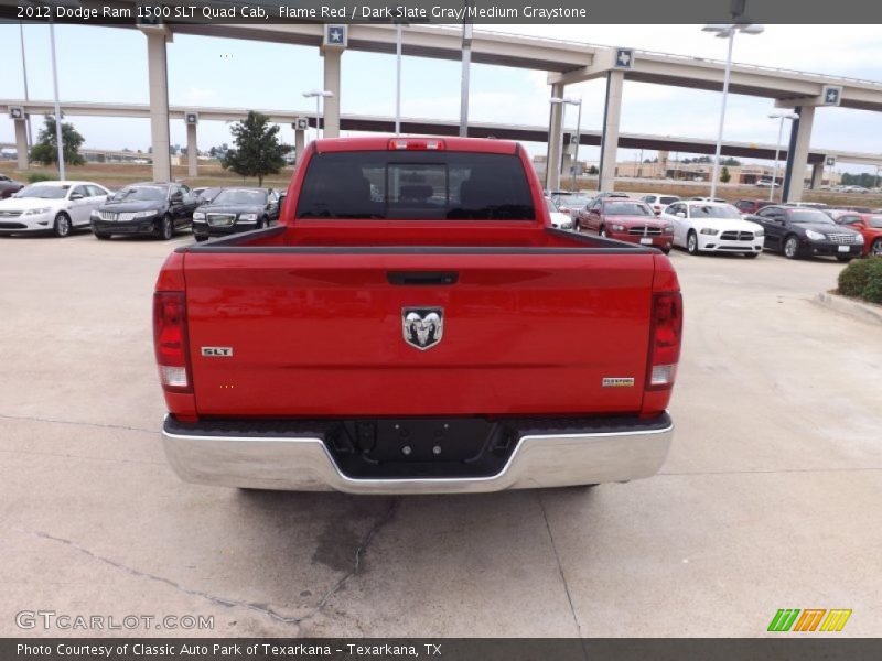 Flame Red / Dark Slate Gray/Medium Graystone 2012 Dodge Ram 1500 SLT Quad Cab