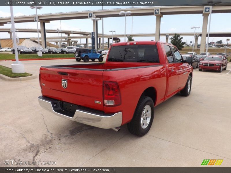 Flame Red / Dark Slate Gray/Medium Graystone 2012 Dodge Ram 1500 SLT Quad Cab