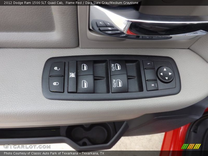 Flame Red / Dark Slate Gray/Medium Graystone 2012 Dodge Ram 1500 SLT Quad Cab