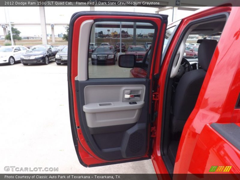 Flame Red / Dark Slate Gray/Medium Graystone 2012 Dodge Ram 1500 SLT Quad Cab