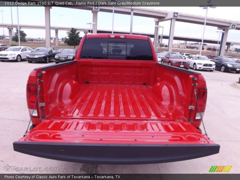 Flame Red / Dark Slate Gray/Medium Graystone 2012 Dodge Ram 1500 SLT Quad Cab