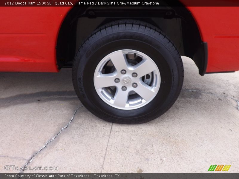 Flame Red / Dark Slate Gray/Medium Graystone 2012 Dodge Ram 1500 SLT Quad Cab