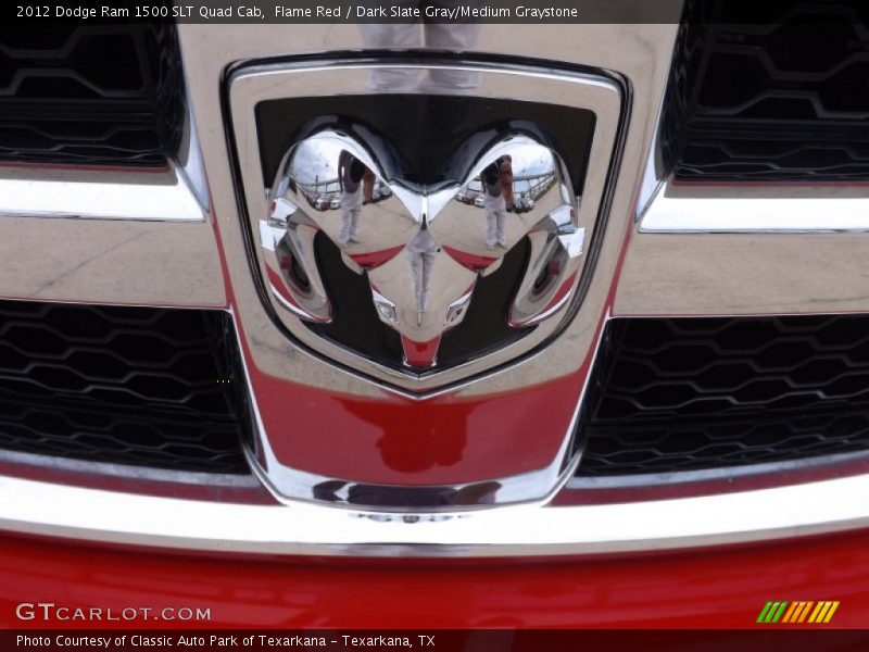 Flame Red / Dark Slate Gray/Medium Graystone 2012 Dodge Ram 1500 SLT Quad Cab