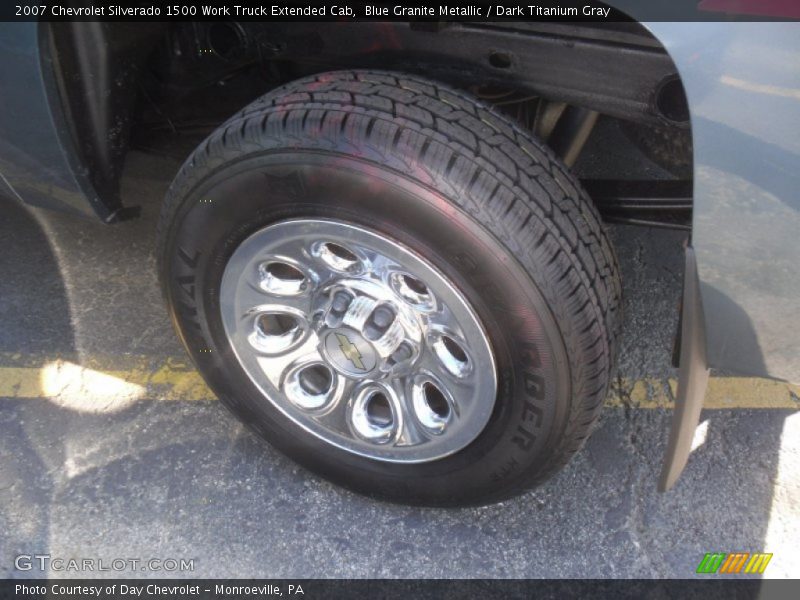 Blue Granite Metallic / Dark Titanium Gray 2007 Chevrolet Silverado 1500 Work Truck Extended Cab