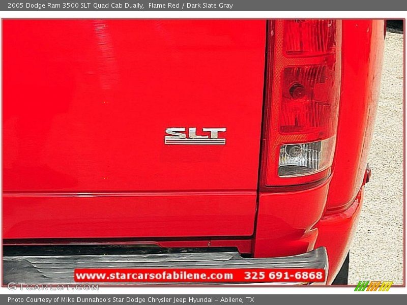 Flame Red / Dark Slate Gray 2005 Dodge Ram 3500 SLT Quad Cab Dually