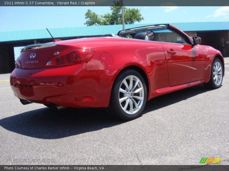 Vibrant Red / Graphite 2011 Infiniti G 37 Convertible