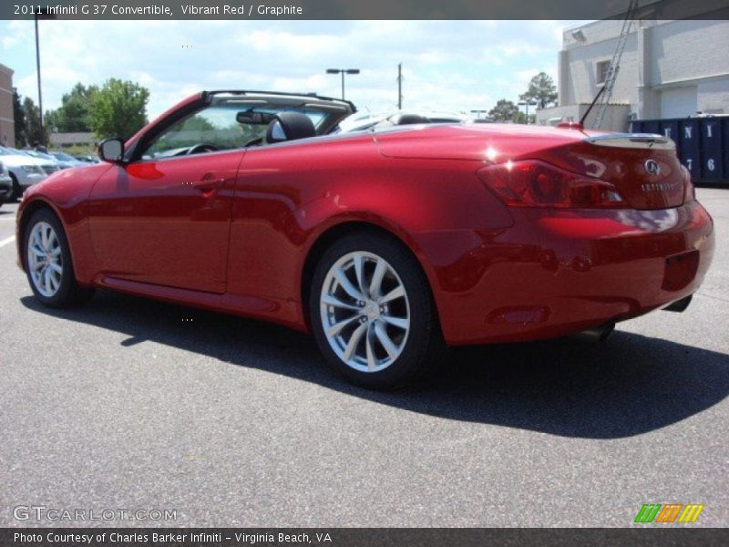 Vibrant Red / Graphite 2011 Infiniti G 37 Convertible