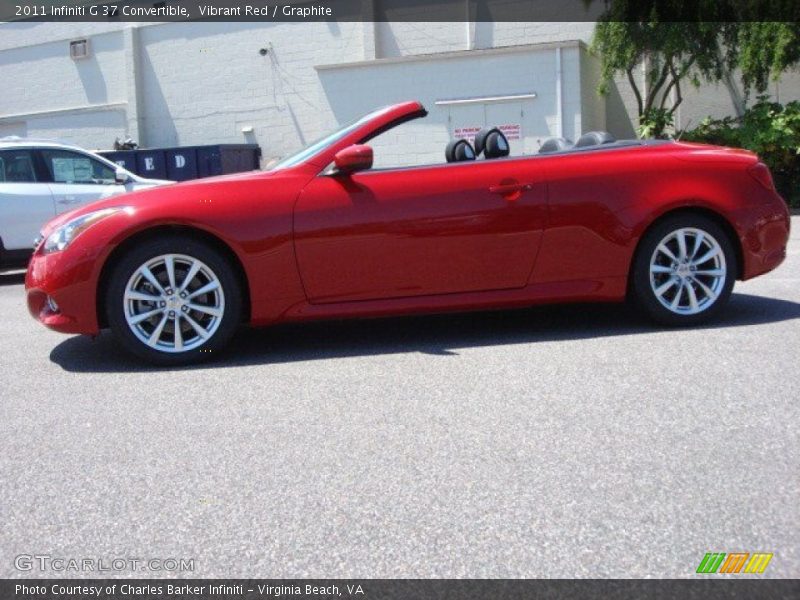 Vibrant Red / Graphite 2011 Infiniti G 37 Convertible