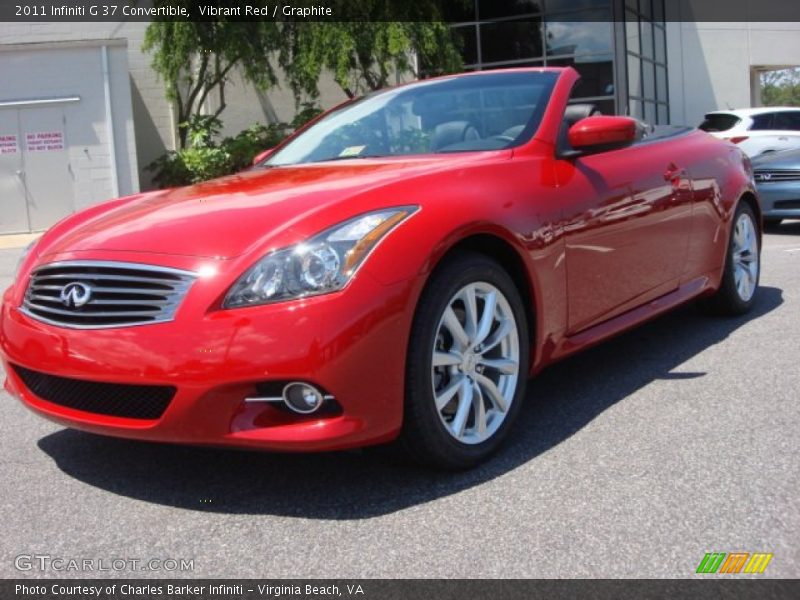 Vibrant Red / Graphite 2011 Infiniti G 37 Convertible