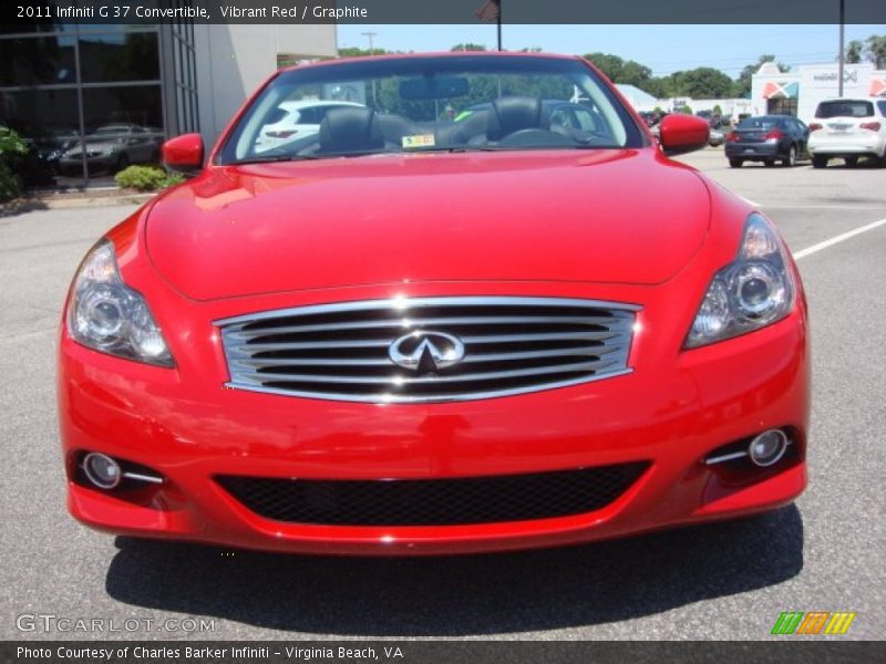 Vibrant Red / Graphite 2011 Infiniti G 37 Convertible