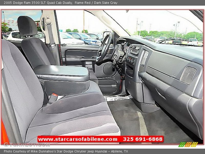 Flame Red / Dark Slate Gray 2005 Dodge Ram 3500 SLT Quad Cab Dually