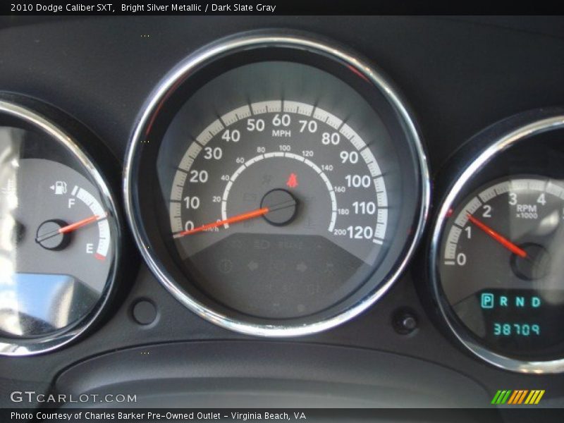 Bright Silver Metallic / Dark Slate Gray 2010 Dodge Caliber SXT