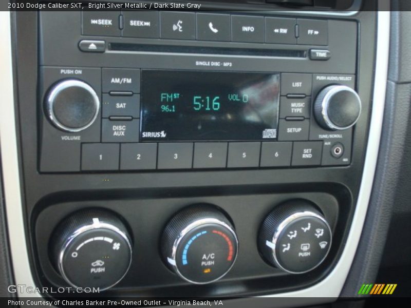 Bright Silver Metallic / Dark Slate Gray 2010 Dodge Caliber SXT