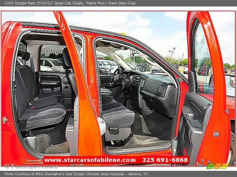 Flame Red / Dark Slate Gray 2005 Dodge Ram 3500 SLT Quad Cab Dually