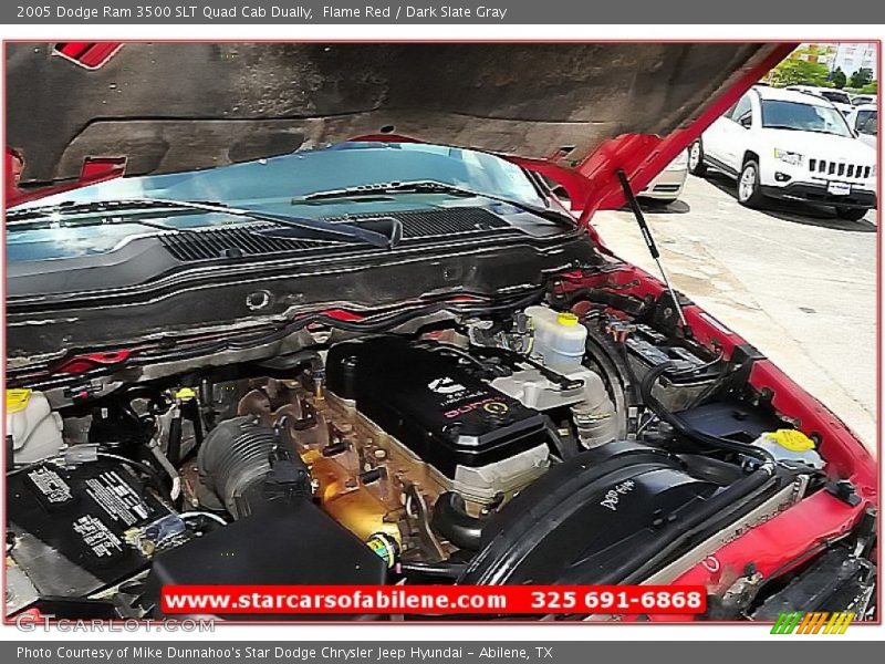 Flame Red / Dark Slate Gray 2005 Dodge Ram 3500 SLT Quad Cab Dually
