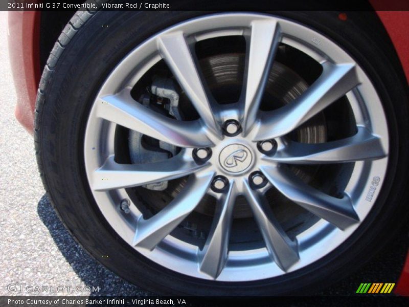 Vibrant Red / Graphite 2011 Infiniti G 37 Convertible
