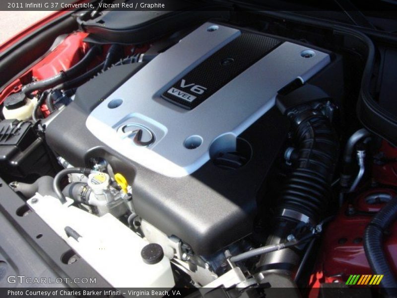 Vibrant Red / Graphite 2011 Infiniti G 37 Convertible
