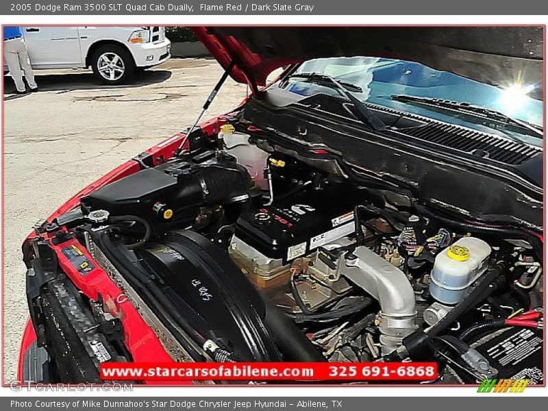 Flame Red / Dark Slate Gray 2005 Dodge Ram 3500 SLT Quad Cab Dually