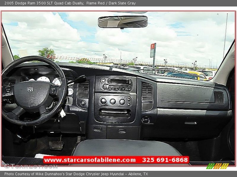 Flame Red / Dark Slate Gray 2005 Dodge Ram 3500 SLT Quad Cab Dually
