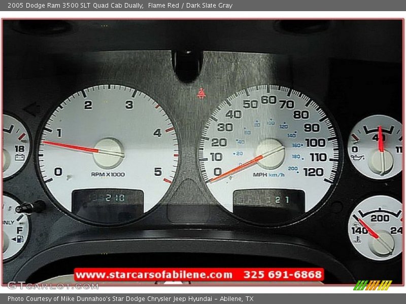 Flame Red / Dark Slate Gray 2005 Dodge Ram 3500 SLT Quad Cab Dually