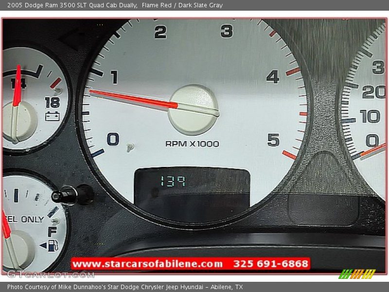 Flame Red / Dark Slate Gray 2005 Dodge Ram 3500 SLT Quad Cab Dually