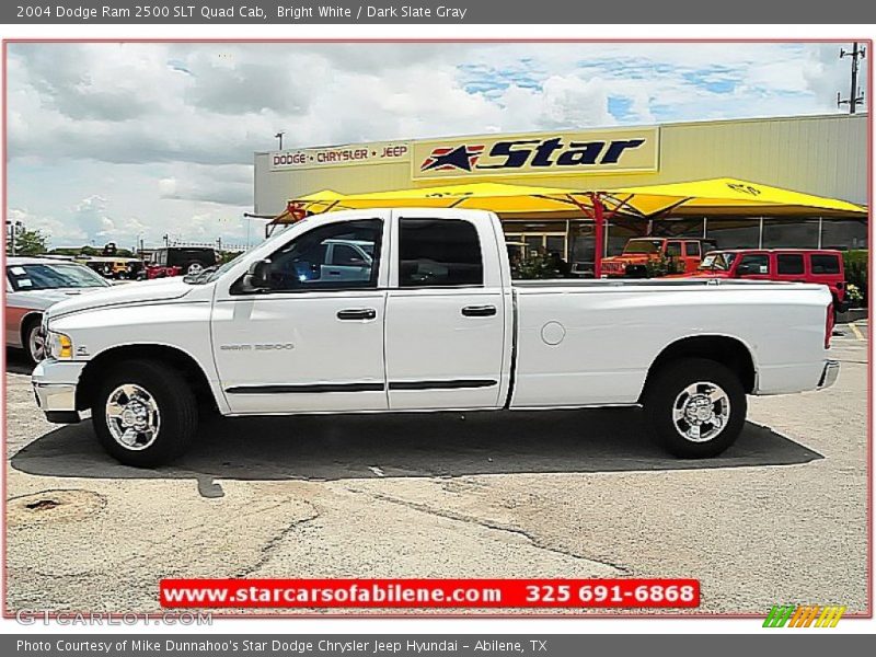 Bright White / Dark Slate Gray 2004 Dodge Ram 2500 SLT Quad Cab
