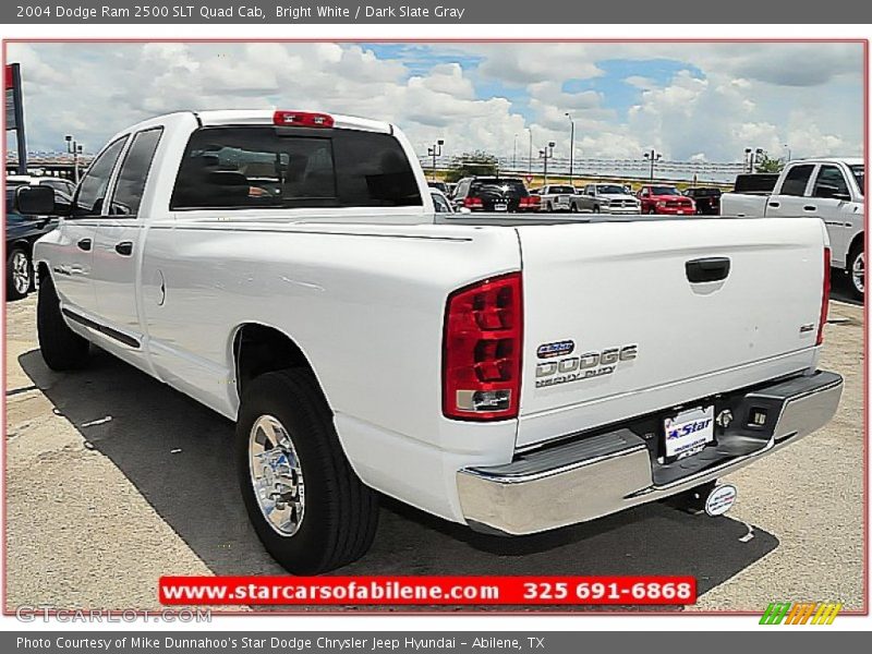 Bright White / Dark Slate Gray 2004 Dodge Ram 2500 SLT Quad Cab