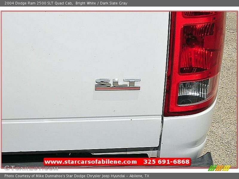 Bright White / Dark Slate Gray 2004 Dodge Ram 2500 SLT Quad Cab