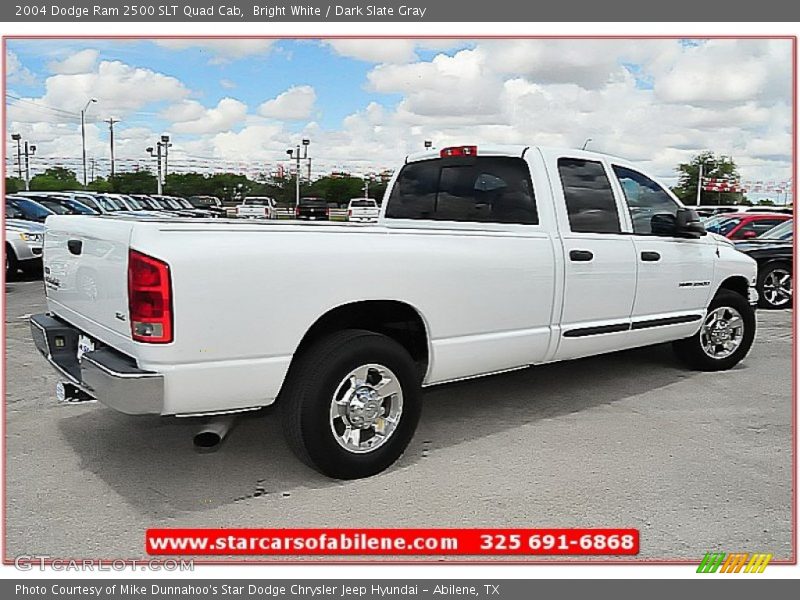 Bright White / Dark Slate Gray 2004 Dodge Ram 2500 SLT Quad Cab