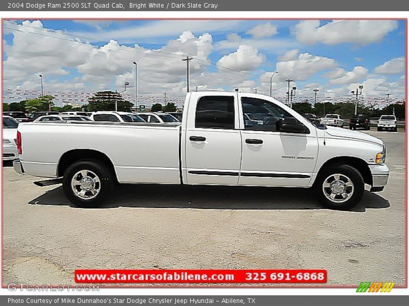 Bright White / Dark Slate Gray 2004 Dodge Ram 2500 SLT Quad Cab