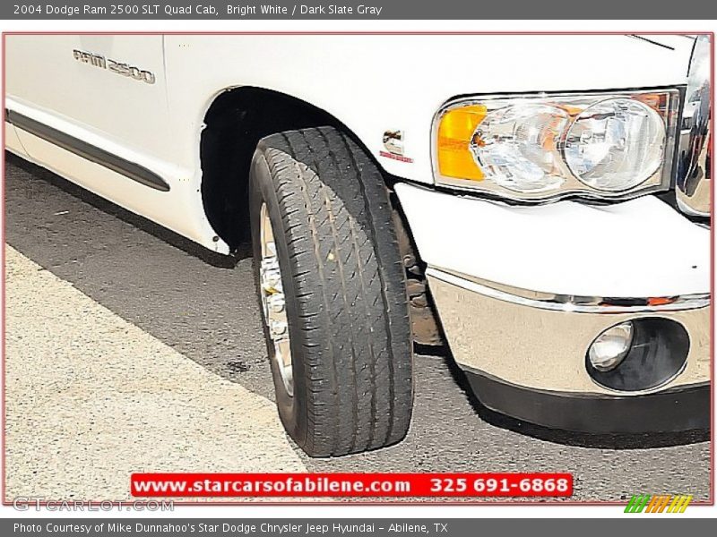 Bright White / Dark Slate Gray 2004 Dodge Ram 2500 SLT Quad Cab