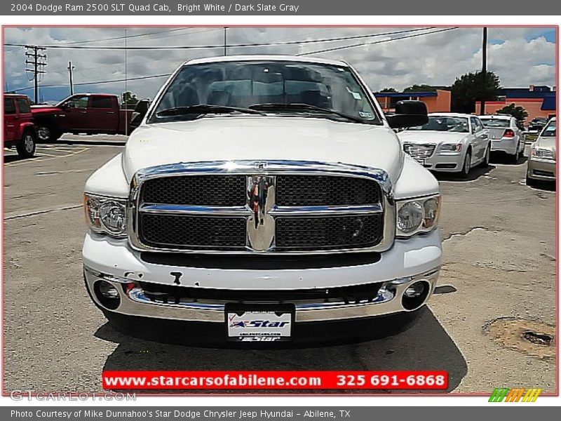 Bright White / Dark Slate Gray 2004 Dodge Ram 2500 SLT Quad Cab