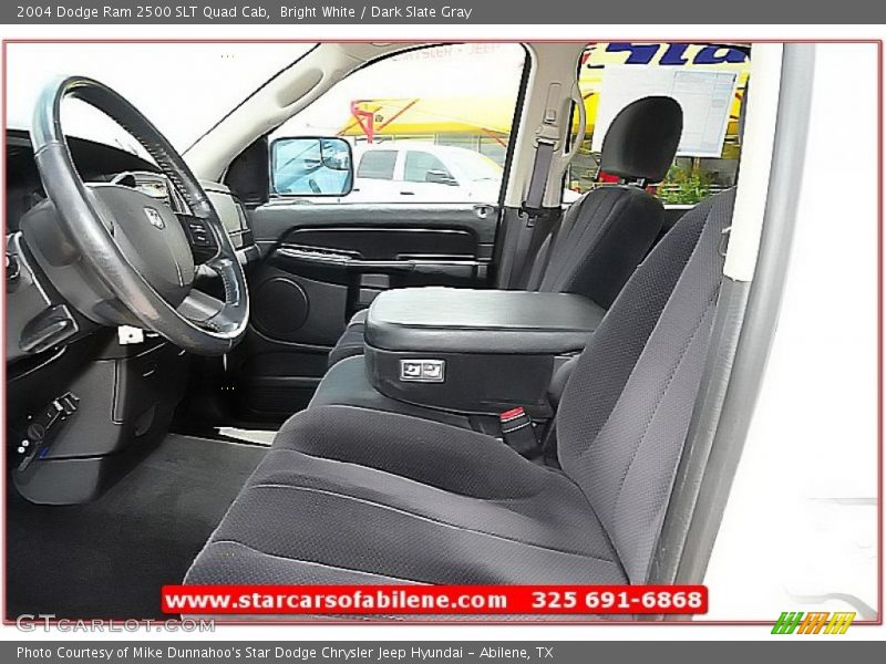 Bright White / Dark Slate Gray 2004 Dodge Ram 2500 SLT Quad Cab