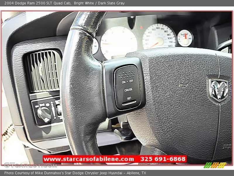 Bright White / Dark Slate Gray 2004 Dodge Ram 2500 SLT Quad Cab