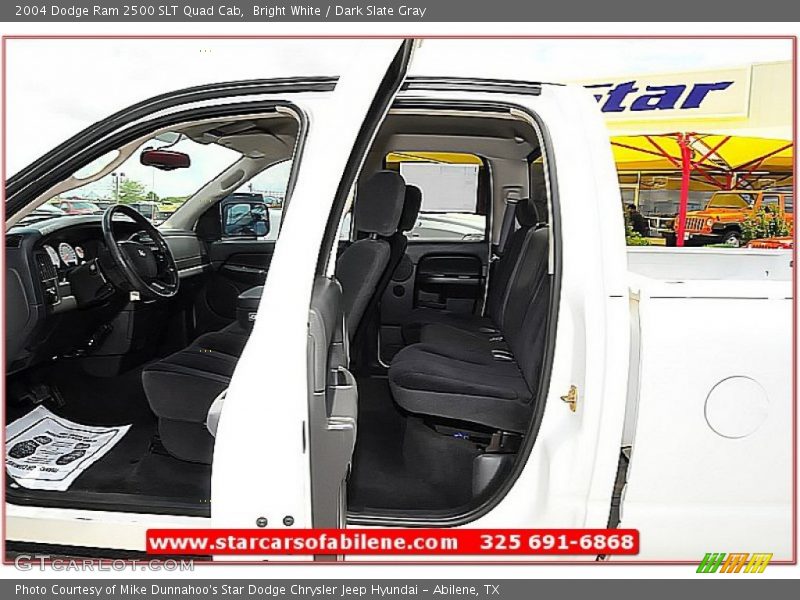 Bright White / Dark Slate Gray 2004 Dodge Ram 2500 SLT Quad Cab