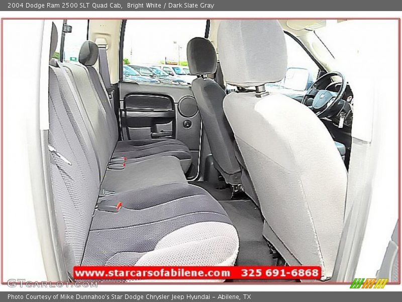 Bright White / Dark Slate Gray 2004 Dodge Ram 2500 SLT Quad Cab