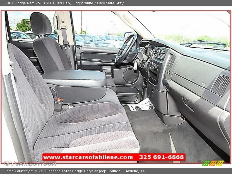 Bright White / Dark Slate Gray 2004 Dodge Ram 2500 SLT Quad Cab