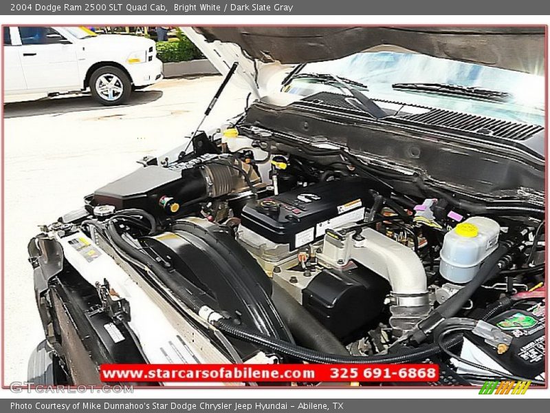 Bright White / Dark Slate Gray 2004 Dodge Ram 2500 SLT Quad Cab